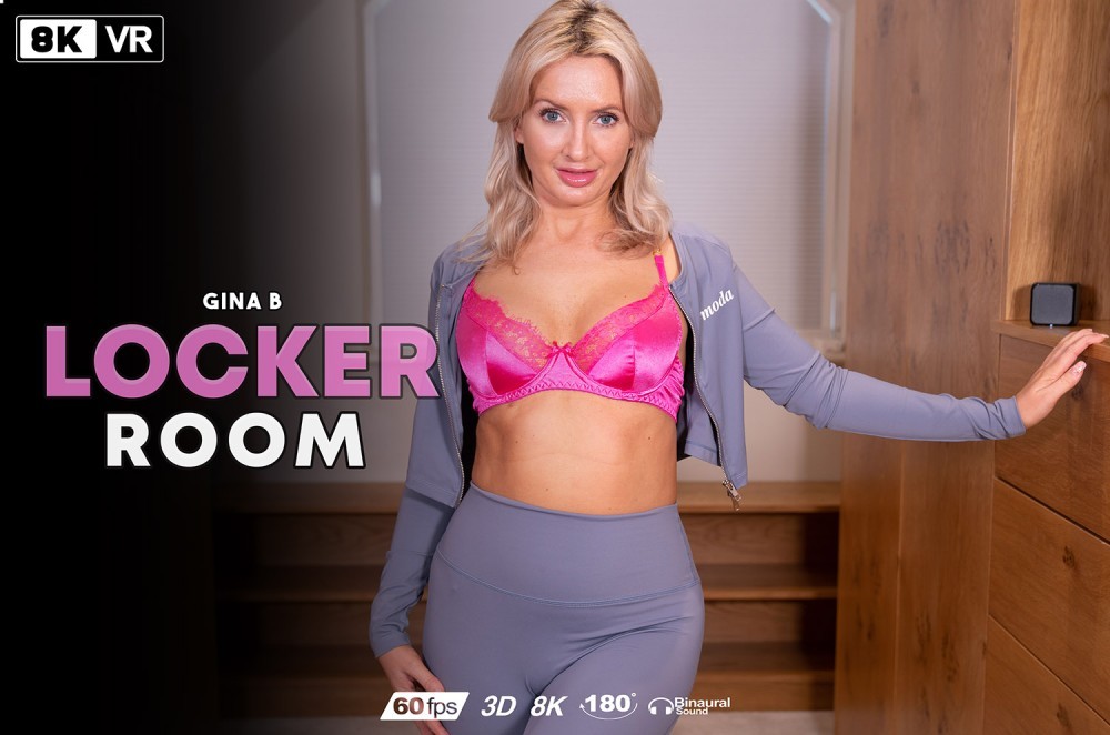 Gina B Locker Room Seduction in 8K VR