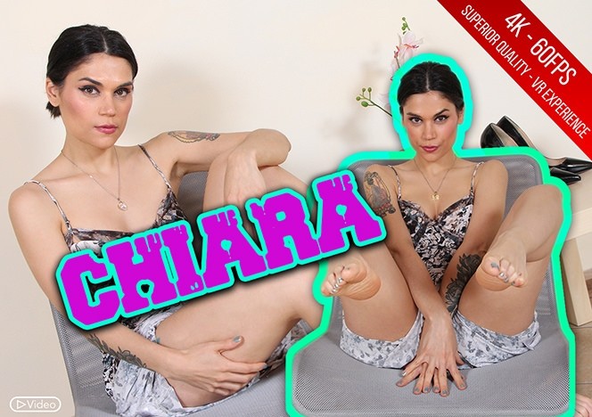 Chiara's Sexy Leg Show in Elegant Dress