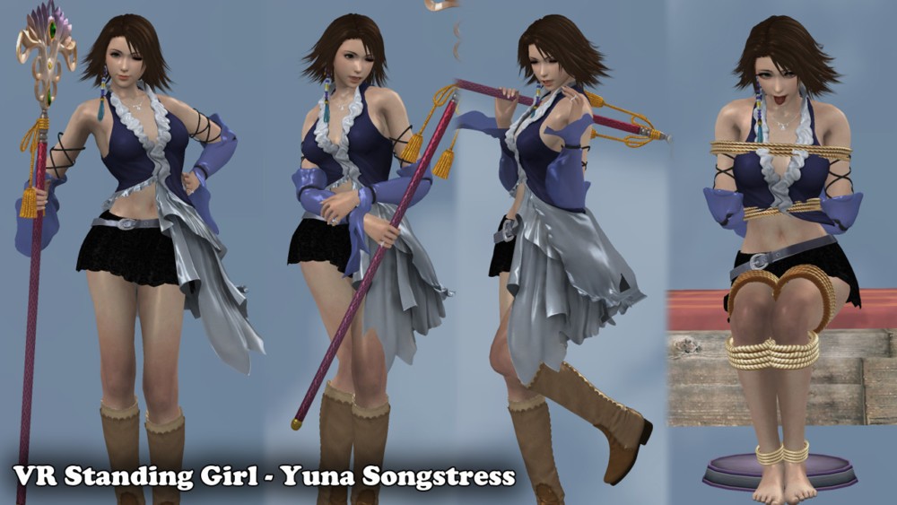 VR Standing Girl: Songstress Yuna XXX Parody