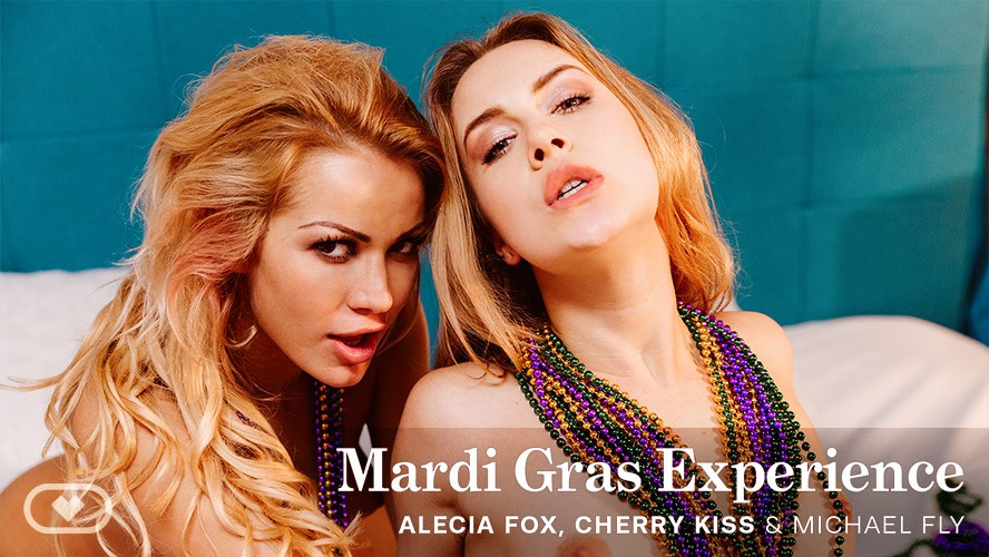 Mardi Gras Threesome with Alecia Fox & Cherry Kiss