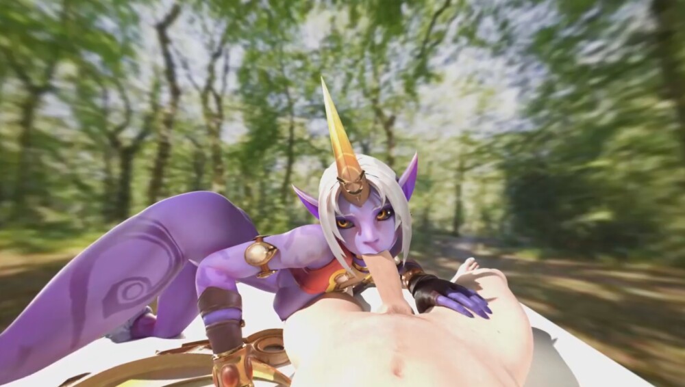 Soraka Sensual Blowjob in 3D VR 4K POV