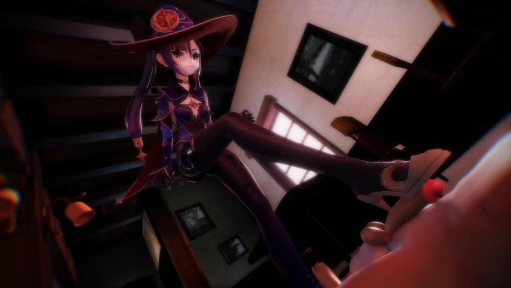 Mona Genshin Impact Footjob Parody Thrill