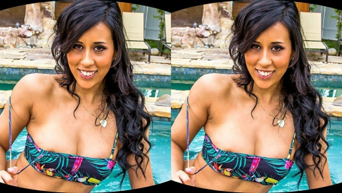 Demi Rouge Hot Tub Passion Outdoor VR Sex