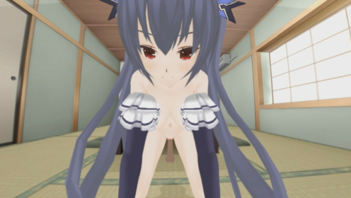 Neptunia Noire VR Reverse Cowgirl Thrill
