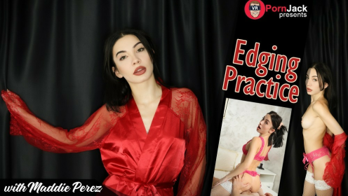 Maddie Perez in Intense Edging VR Session