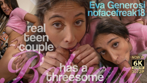 Real Teen Couple Has A Threesome