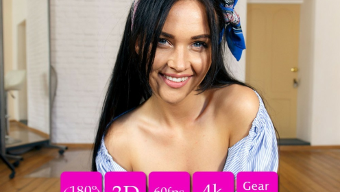 Gabby Bella Sizzling VR Lapdance in 3D