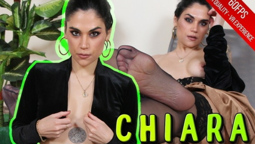 Chiara's Sensual Smoking and Stockings Tease