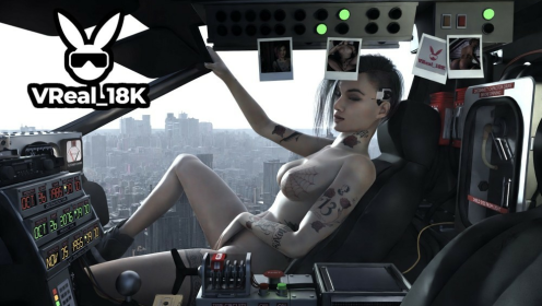 Cyberpunk 2077, Back to the Future - Judy Alvarez masturbating in DeLorean (A XXX Parody)