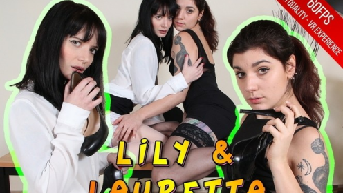 Sensual Lauretta and Lillyy Luna Lesbian Tease