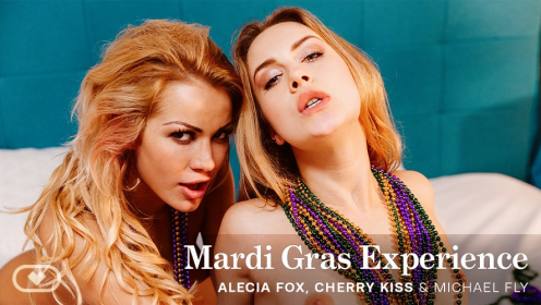 Mardi Gras Threesome with Alecia Fox & Cherry Kiss