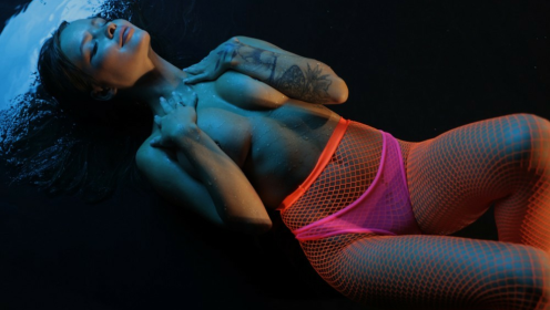 Irina Wind in Neon Erotic Dance Sensation