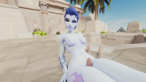 Widowmaker Thighjob Tease in Stunning 3D