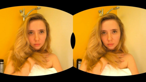 Steamy Shower with Shy Freckled Beauty