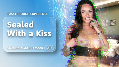 Madalina Moon in Passionate VR Kiss Scene