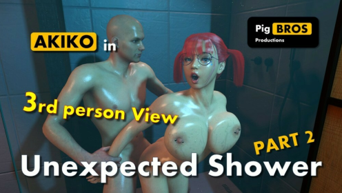 Akiko's Steamy Shower Surprise Part 2 in 4K