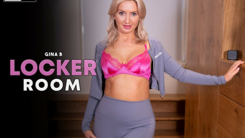 Gina B Locker Room Seduction in 8K VR