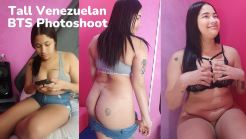 Tall Venezuelan BTS Photoshoot