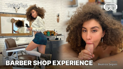 Beatrice Segreti in Hot Barber Shop VR Scene