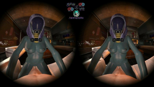 Mass Effect Tali Cowgirl XXX Parody in 4K