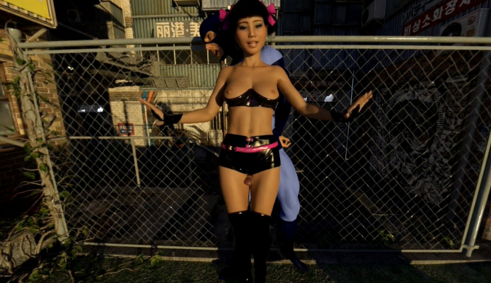 Thighjob Surprise: Hentai Vixen Traps Superhero - Image 1