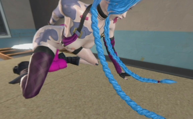 Jinx Solo Action in League of Legends XXX Parody - Image 4