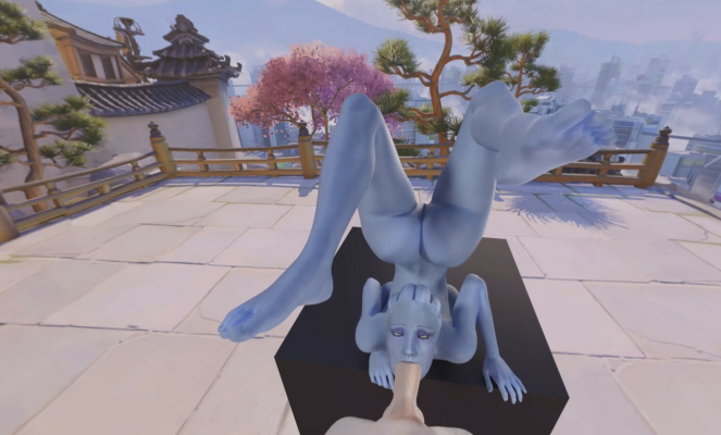 Liara Upside Down Blowjob 3D VR Thrill - Image 2
