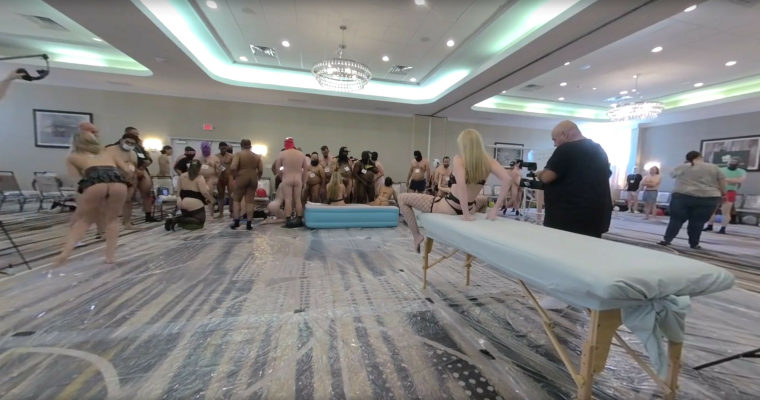 Rebel Rhyder's EPIC Gangbang With 7 Fluffers - Image 2