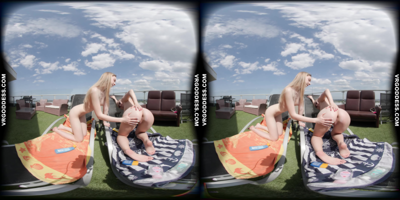 Babyhunterz With Her New Friend Kitty Kate Sunbathing Nude And Touching Under The Sun - Image 5