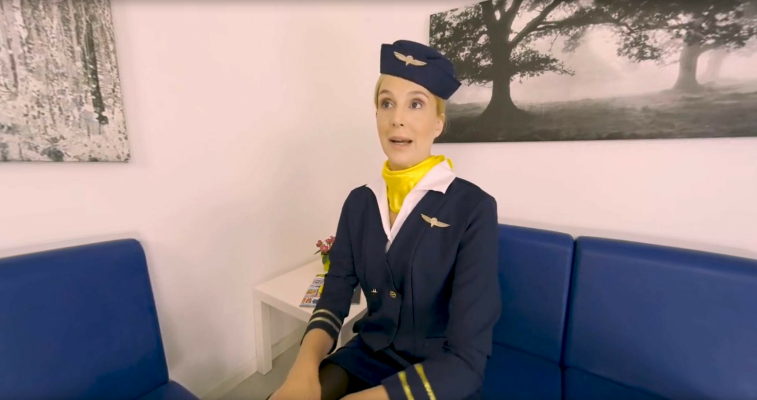 Ariel Anderssen in No Knickers Flight VR Tease - Image 1