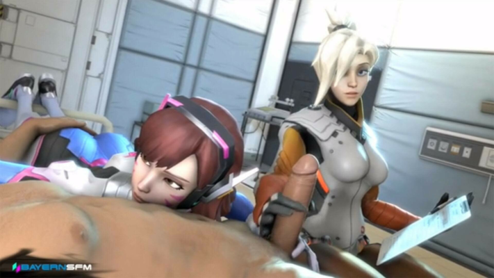 Mercy and D.Va in Sexy Doctor Parody Thrill - Image 4
