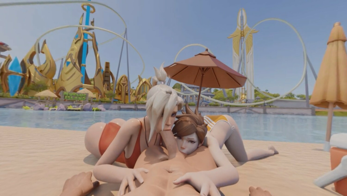 Overwatch Poolside Seduction XXX Parody - Image 2