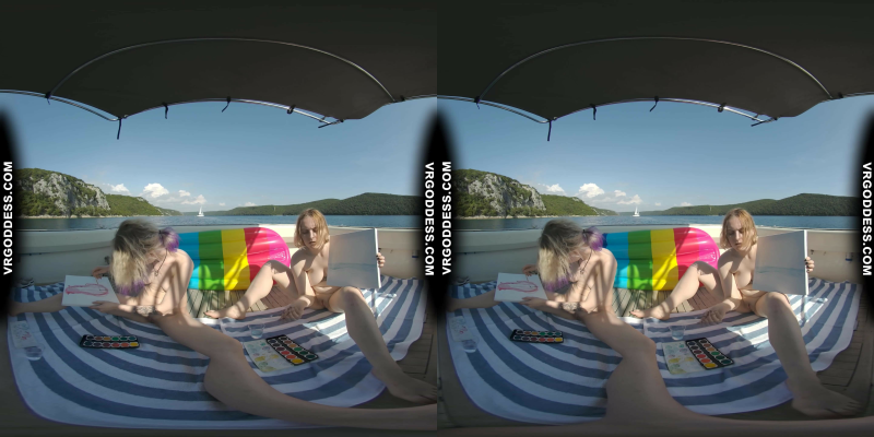 Diana and Ingrida in Sensual Yacht Art Nude - Image 2