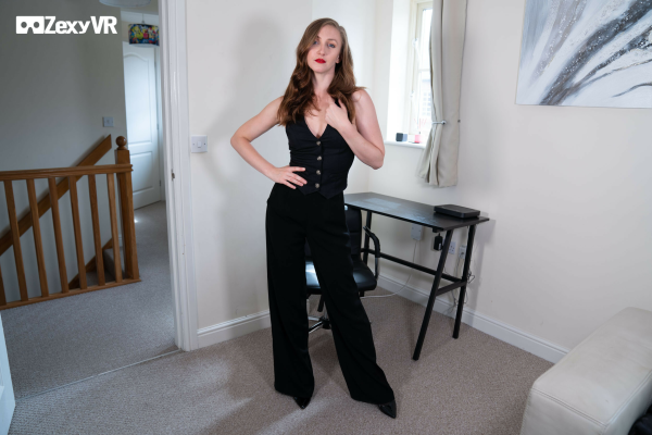 Mia J Work Break Striptease in Stunning 4K - Image 1