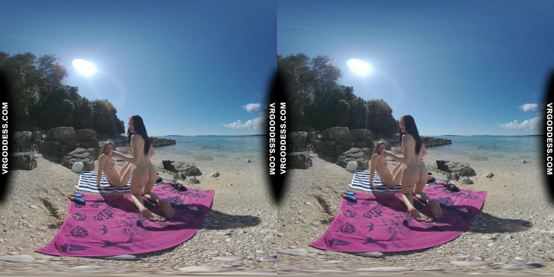 Sunny Beach Afternoon Nude Sunbathing And Searching For Shells On Vacation With Matty Josie - Image 1