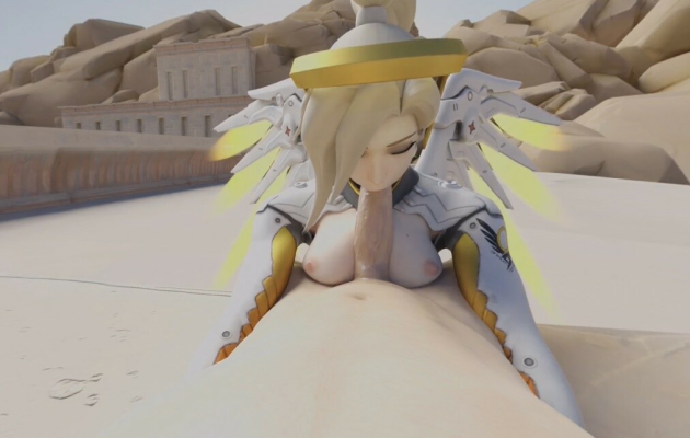 Mercy Blowjob Parody: Stunning 4K CGI Action - Image 3