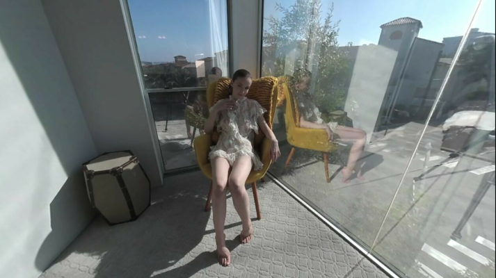 Emily Bloom in Sensual Window Tease 4K VR - Image 1