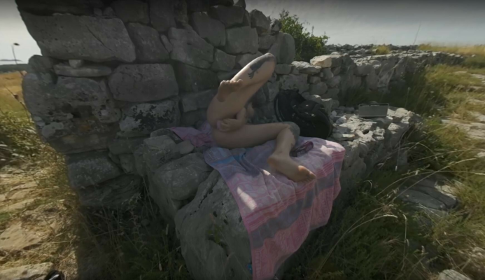 Hot Tattoo Babe Cherri Masturbating With Dildo In Ancient Ruins Rfo Risky Public Masturbation - Image 7