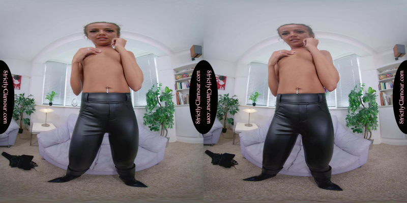 Lara Lee Black Leather Top & Skin Tight Trousers JOI - Image 10