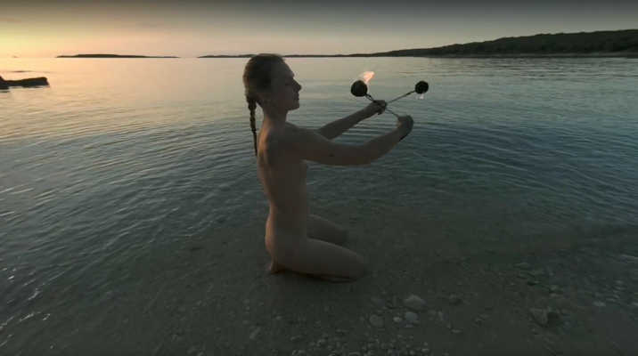 Special Fire Dancing Naked On Sunset Beach Extra Long And Hot With Redhead Lea On Vacation - Image 7